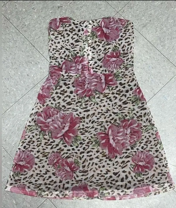 Princess Polly Elaina Strapless Mini Dress Leopard - Image 3