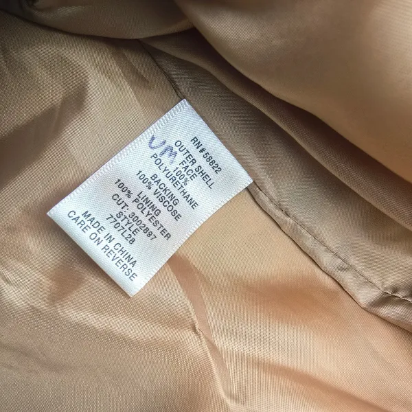 Max Edition‎ NWOT Womens Brown Faux Leather Quilted Moto Jacket Size Medium - Image 5