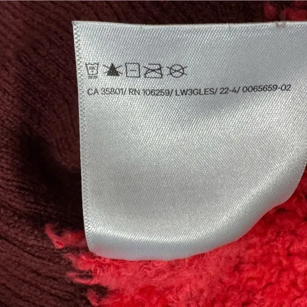 Lululemon Ombre Knit Textured Turtleneck Red Merlot Carnation Red Women’s 8 - Image 5