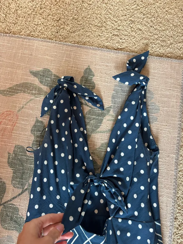 Abercrombie Polka Dot Dress Midi - Image 4