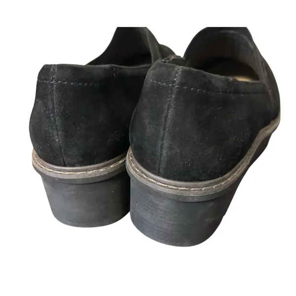 Clarks Women's Collection Airabell Mid Shoes Wedge Black Suede Size 7.5M - Image 4