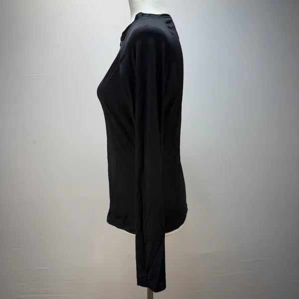Niptuck Swim‎ Long Sleeve Full Zip Sun Safe Rashgurad Top Black Size 10 Jacket - Image 3