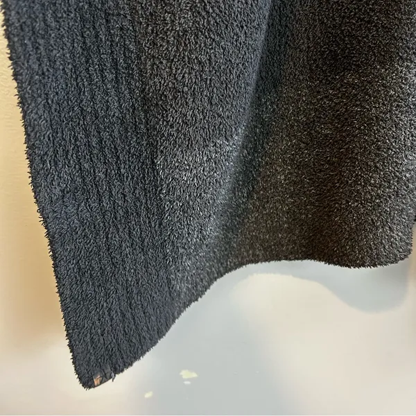 Barefoot Dreams CozyChic Coastline Grey Pullover Poncho One Size - Image 12