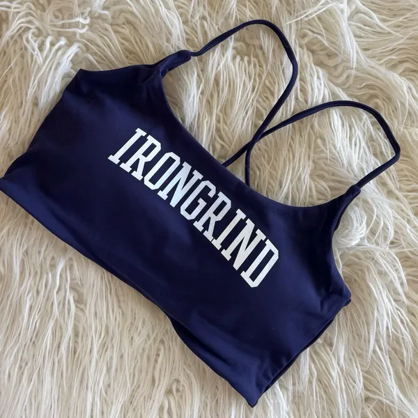 Iron Grind Athletics Eden Sports Bra Navy Blue Size Medium - Image 5