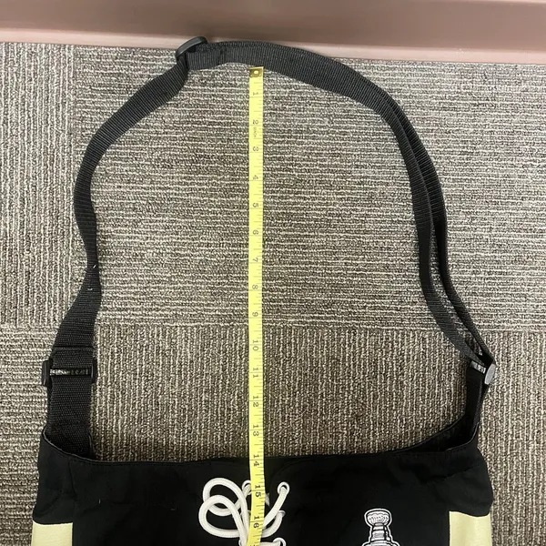 Pittsburgh Penguins Jersey Tote Bag- Black W/ Logo,Zipper Official NHL Product - Image 4