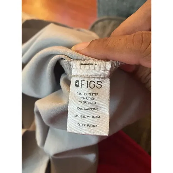 Figs Womens Scrubs Size Large Gray - Image 5