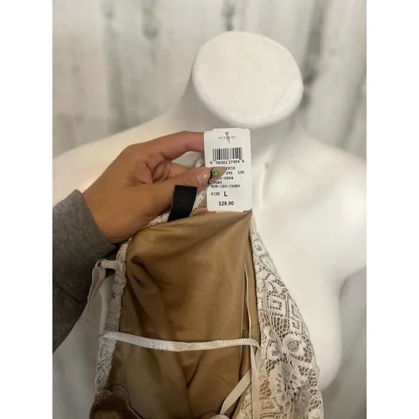 Windsor white nude laced bodysuit - Image 4