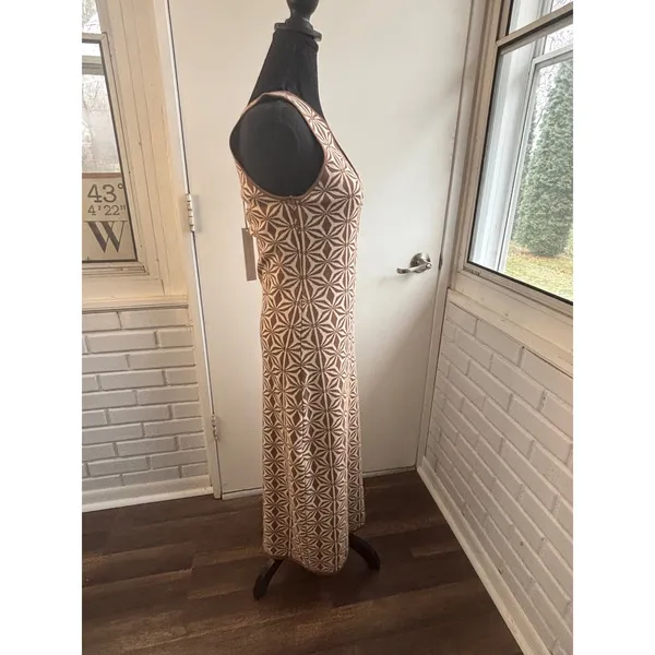 House of Harlow 1960 NWT Geometric Knit Maxi Dress medium‎ boho retro layered - Image 3