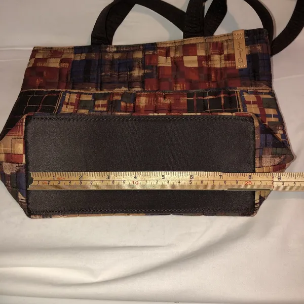 Donna Sharp Multicolor Quilted Shoulder Bag Outer And Inner Pockets Brown Red - Image 12