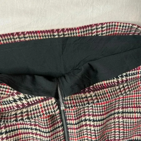 Forever 21 Plaid Flannel Mini Skirt Size 29 Multicolor Short Zip Up - Image 10