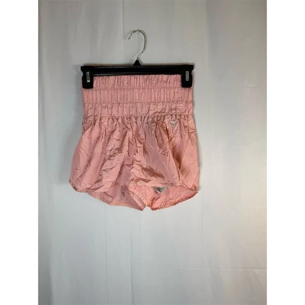 FP Movement by Free People Way Home Shorts Womens XS Pink High Rise Lined - Image 2