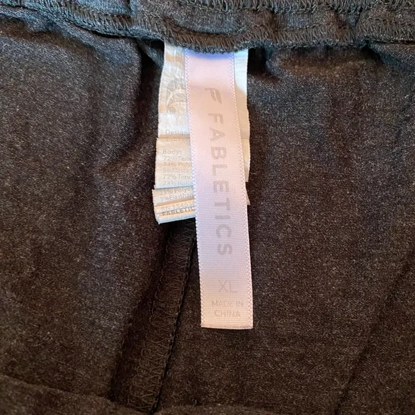 Fabletics Black Relaxed Fit Pants size XL - Image 4