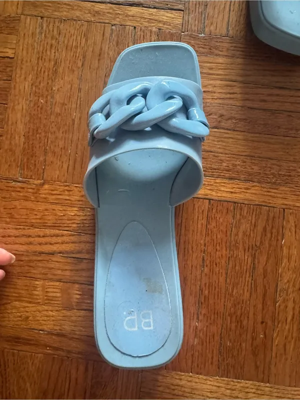 BP. Lollie Blue Jelly Platform Sandals - Image 3