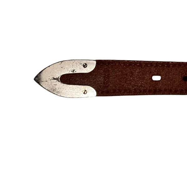 Concho Cowgirl Leather Belt with Silver Studded Hardware - Image 8