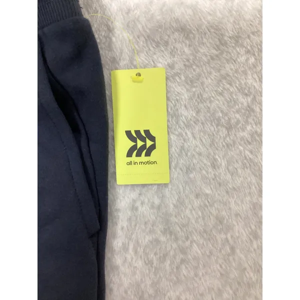 All in Motion Womens Fleece Shorts Dark Blue Size L NWT 041 01 2055 - Image 2