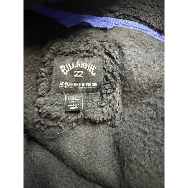 Billabong Adventure Division‎ Switchback Zip Fleece Jacket Green Black XS NEW - Image 5