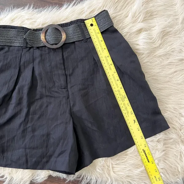 NWT Nine West Black Pleated Shorts W Belt Size US S - Image 8