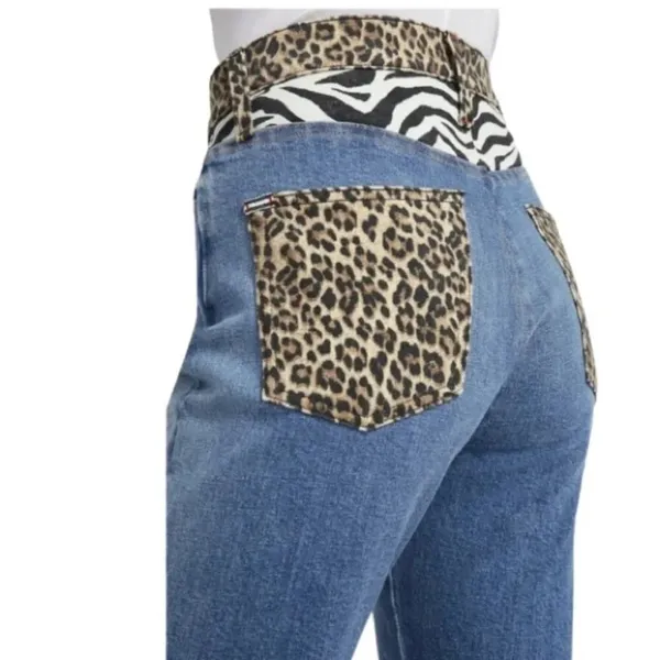 Alice + Olivia Amazing Animal Print High Rise Jeans Size 28 NWT - Image 10