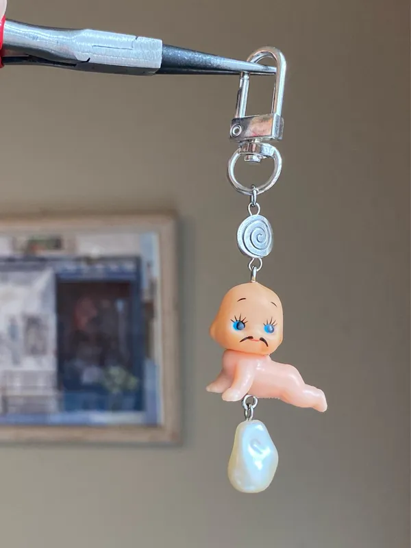 Handmade Kawaii retro y2k fairy angel baby kewpie phone strap/accessory/keychain/bag charm👼💖 - Image 3