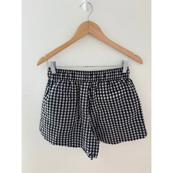 GANNI Gingham Seersucker Shorts Sk:‎ 34 US Size 2 - Image 5