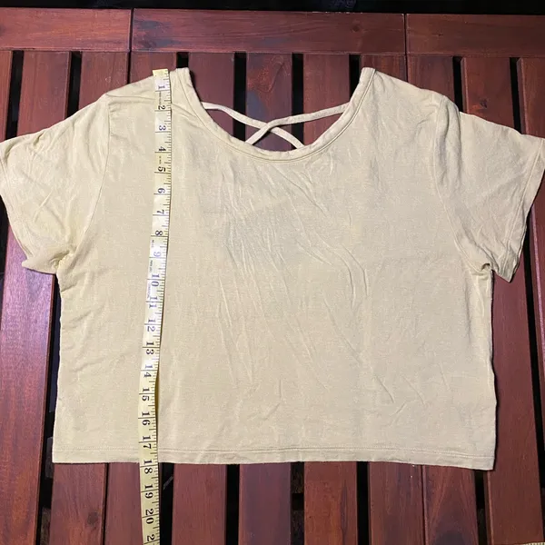 American Eagle Yellow Women's Top size M - Image 3