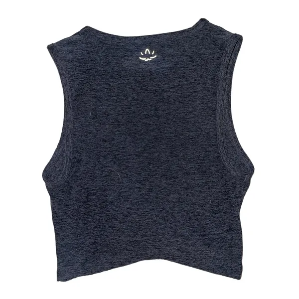 Beyond yoga grey twist side high neck tank top women’s size small - Image 2