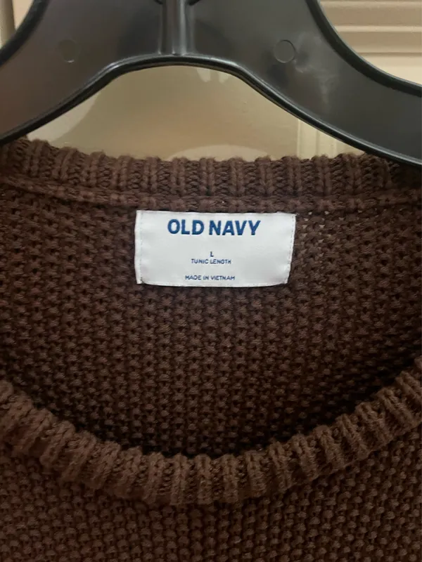 Old Navy Brown Knit Sweater Cable - Image 2