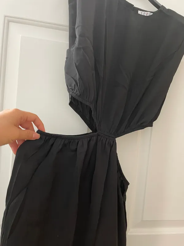 TCEC Side Cut Midi Dress – Black – L – NWOT – CD02559 - Image 4