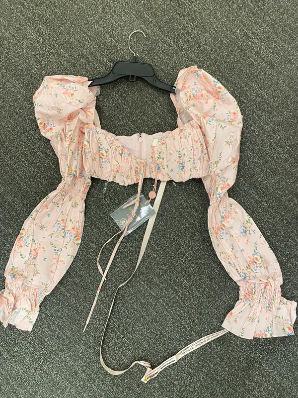 House Of CB Henrietta Shirred Bralette Top Size M - Image 4
