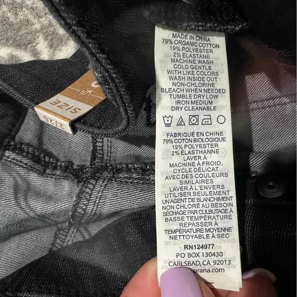 PRANA Kara Jeans In Denim Solid Size 2 Minimalist Casual Effortless Edgy Grunge‎ - Image 4