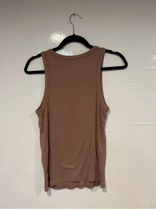 Women’s A New Day Sleeveless Ribbed Tank Top - Brown - Image 3