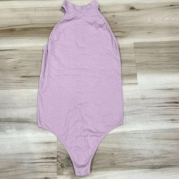 Free People Intimately Clear Mind Pink Bodysuit Women’s Medium/Large - Image 3