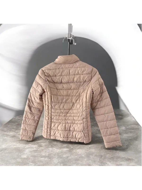 Women's Love Tree Puffer Jacket Size S Pink - Image 5