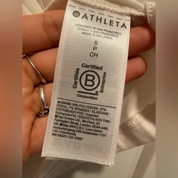 Athleta Air Out Cinch Tank‎ In Off White Size S - Image 7