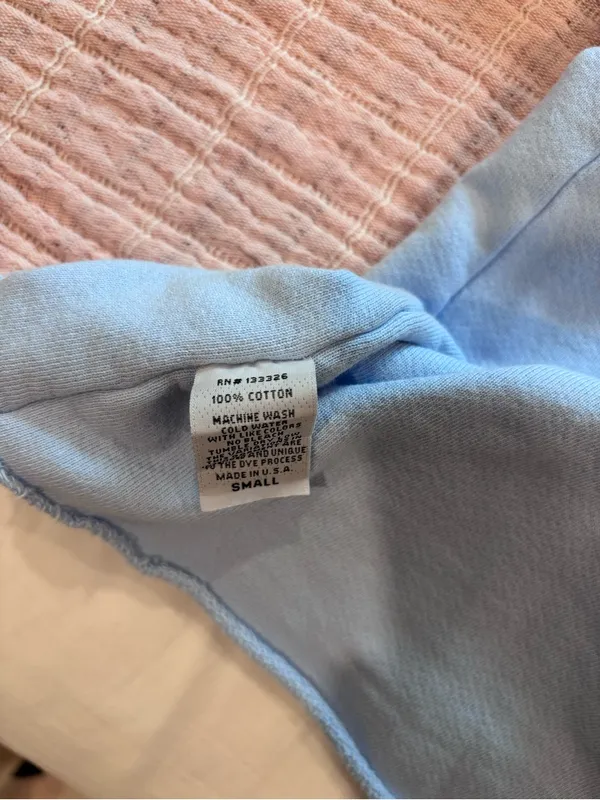 Retrobrand Terry cutoff sweatshirt size Small Blue - Image 10