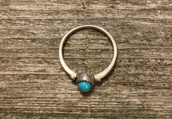 Charming Charlie ‼️Silver Ring with Teal Stone ~ Size 5‼️ - Image 2