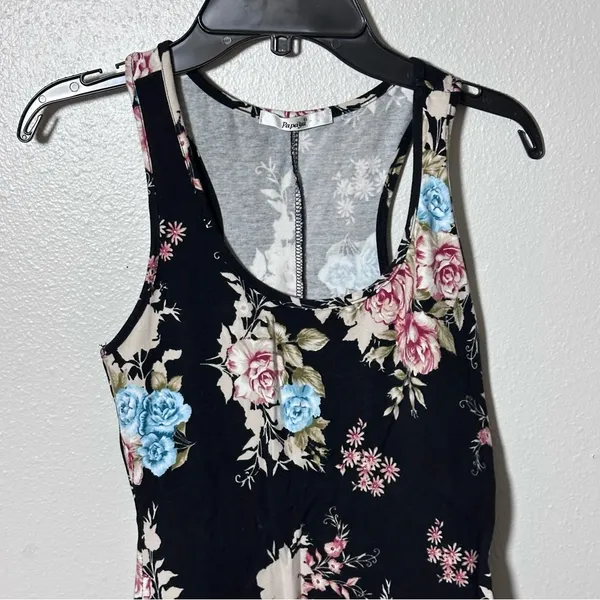 Papaya Women black Party Sleeveless floral Bodycon dress size‎ small - Image 3