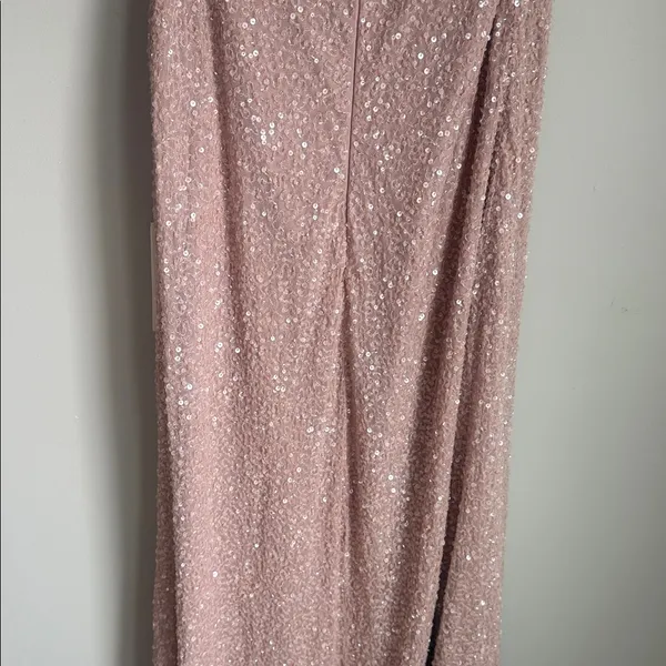 NEW MAC DUGGAL Sequined Drop Shoulder Trumpet Gown 18 - Image 7
