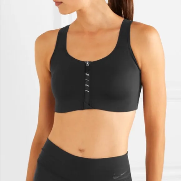 Nike Dri-FIT zipped front stretch sports bra - Image 2