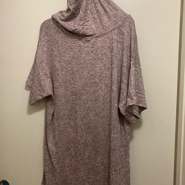 Womens Lightweight Short Sleeve Athletic Hoodie Shirt 2XL Bust 52” Pink & Gray - Image 7