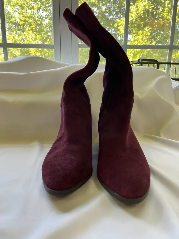 Lucky Brand Lefara Suede Mid Calf Riding Boots - Image 3