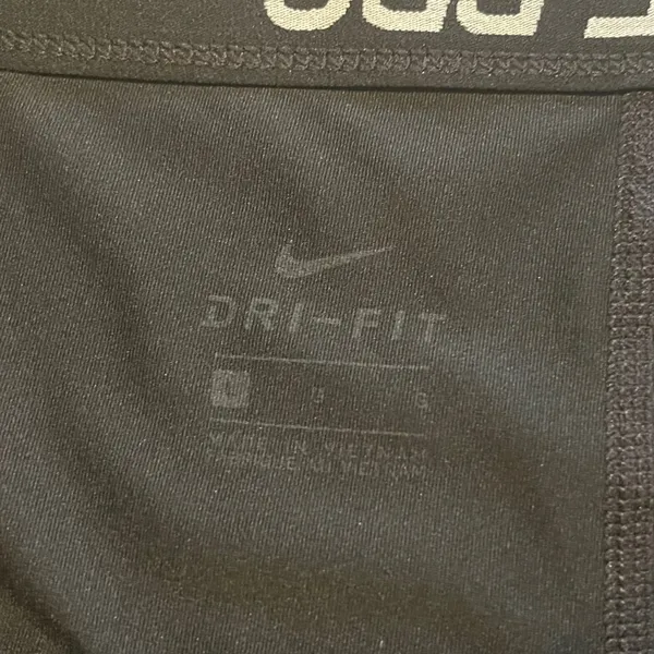 Nike Pro Shorts Womens L Black Athleisure Dri-FIT Compression Spandex 3 Inch - Image 5