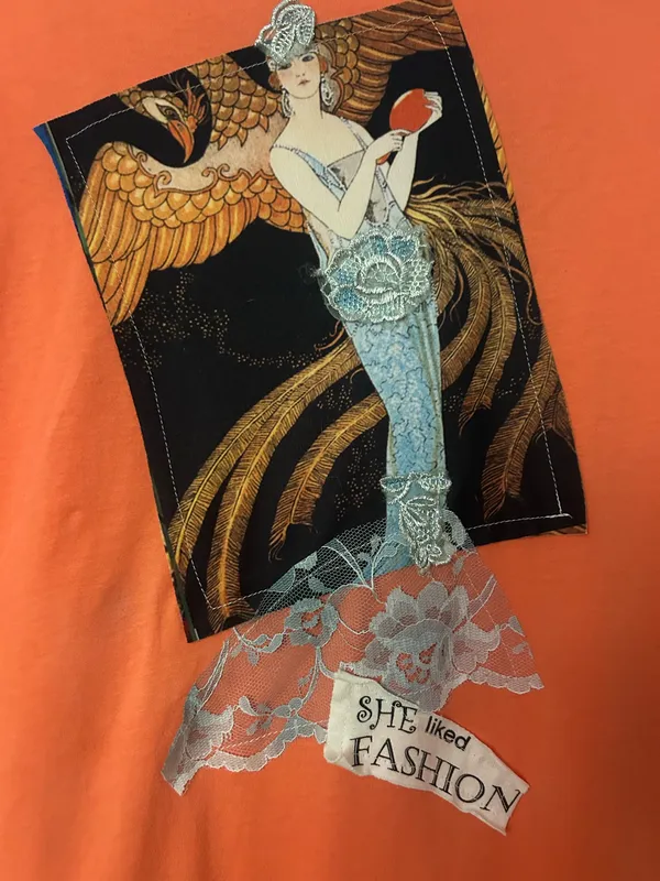 Short sleeve graphic tee Orange Size L - Image 2