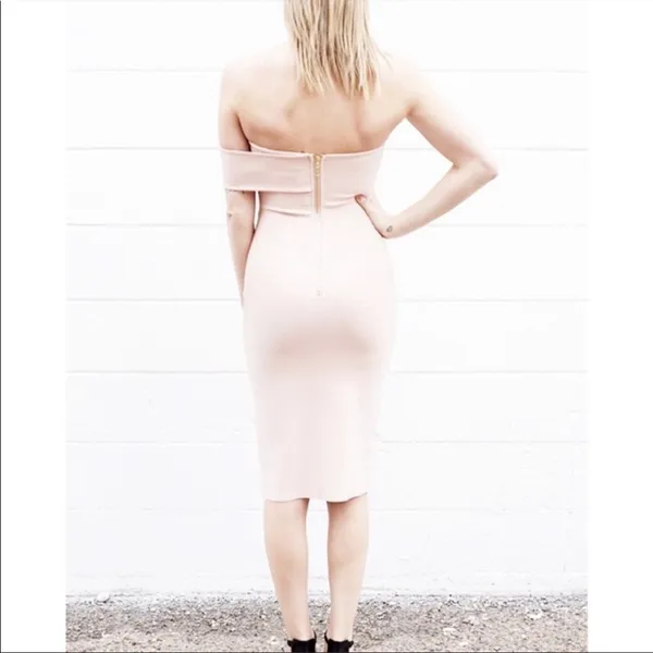 NEW Few Moda London‎ Bandage Dress Pale Pink Medium - Image 4
