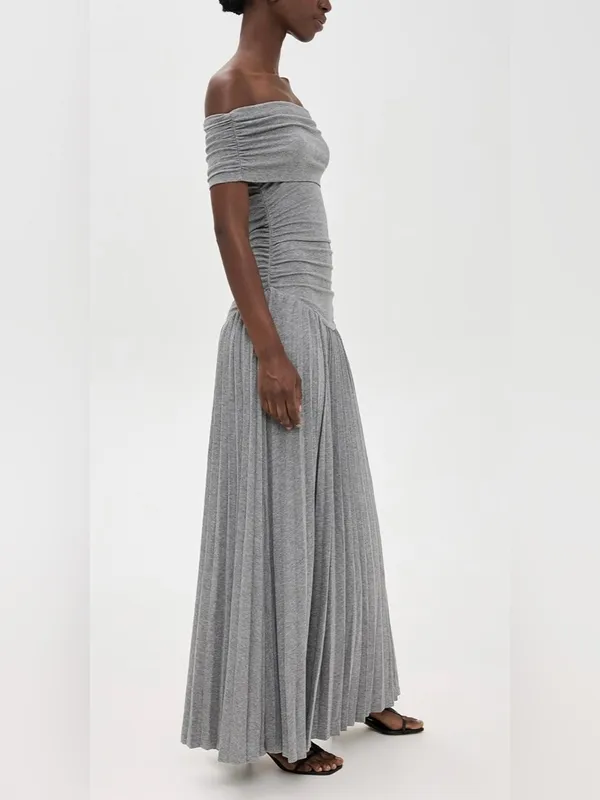 Lioness Field of Dreams Maxi Dress Size S Grey Original Price $109 - Image 3