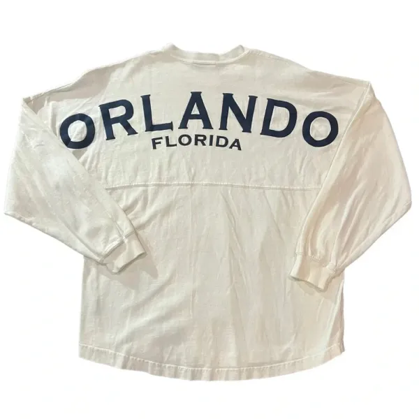 Spirit Women's Oversized Orlando Florida Crewneck "Jersey"‎ Long Sleeve Medium - Image 3