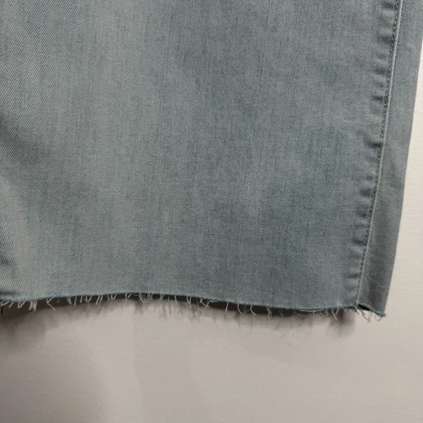 NWT Fidelity Coco Wide Leg Jeans Raw Hem Clearwater Blue‎ Size 26 Clean Girl - Image 13