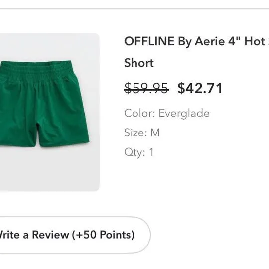 OFFLINE By Aerie 4" Hot Stuff Short Size M - Image 2