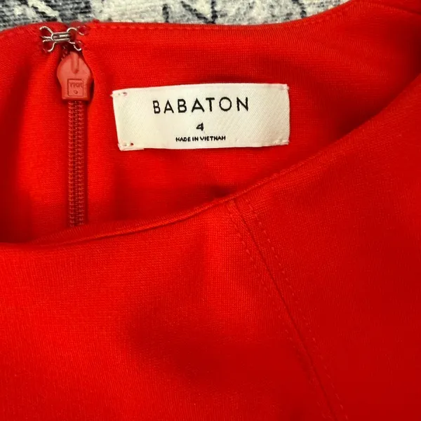 Aritzia Babaton Red Orange Bodycon Dress - Size 4 - Image 6