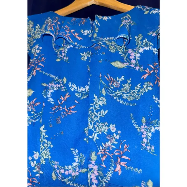 Lulus Floral Ruffle Mini Dress Women's Small Tiered Fairy Garden Wedding Event‎ - Image 7